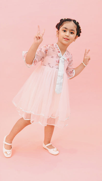 Pastel Pink Japanese Dress for your little Munchkin